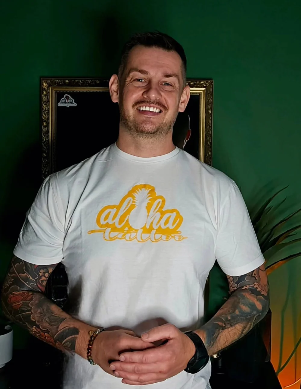 Thomas Palaniuk at Aloha Tattoo Studio, Gloucester