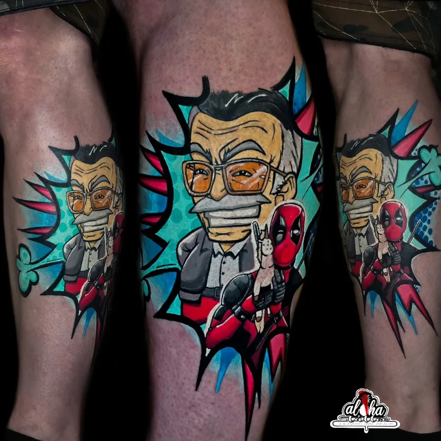 Dense colour comic sleeve by Thomas Palaniuk